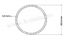 Teava trasa zincata 101.6x4 mm 1